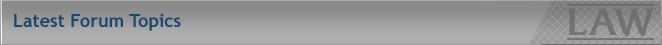 Latest Forum Topics